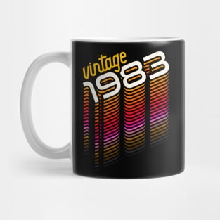Vintage Made in 1983 ))(( Retro Birthday Year Gift Mug